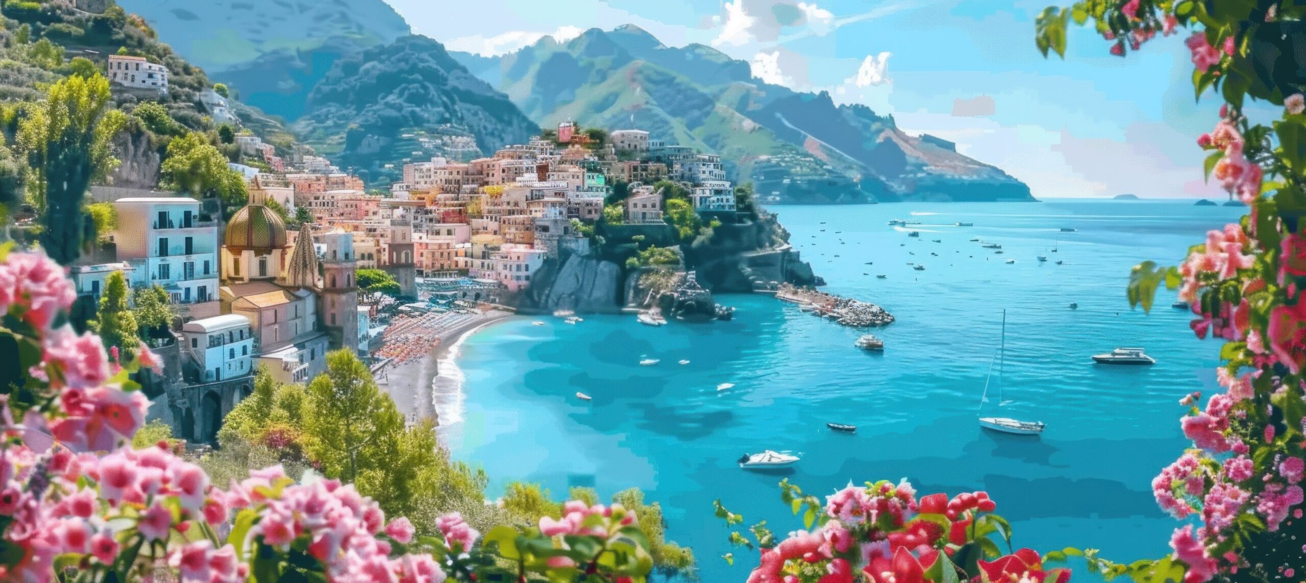 Mediterranean Coastal Town